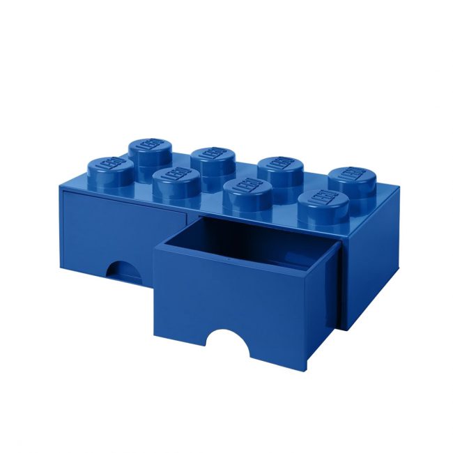Lego Storage Brick 8 Drawer Blue Limited Edition Color