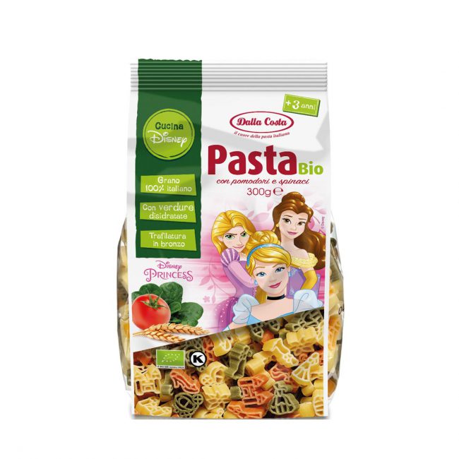 Παιδικά Ζυμαρικά Βιολογικά Dalla Costa Disney Kitchen Pasta Bio Princess 300g