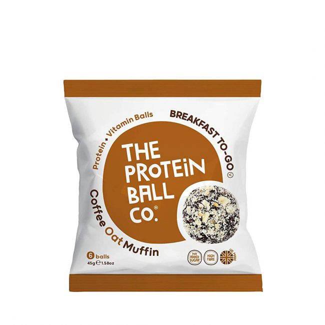Σνακ Πρωτεΐνης Καφές The Protein Ball Co Coffee Oat Muffin Protein Balls 45g