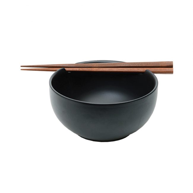 Πορσελάνινο Μπολ Μαύρο για Σούπα Cardinal Matt Black Soup Bowl 16×7.5cm