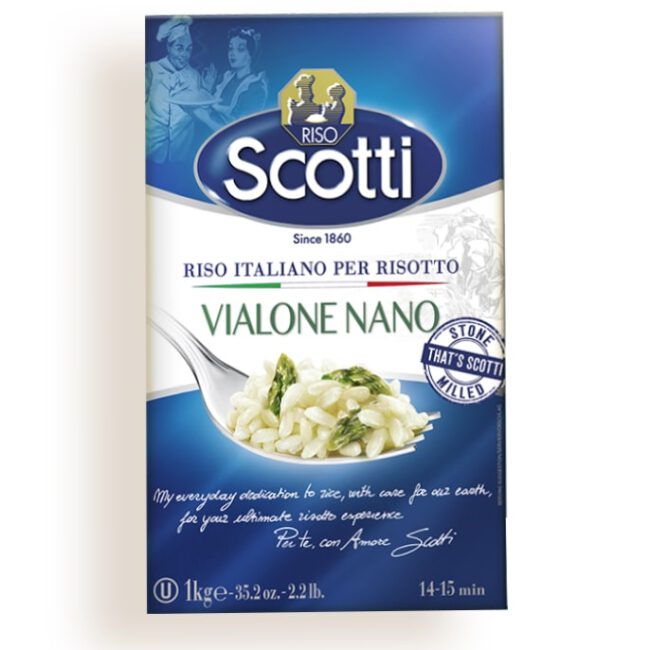 Ρύζι Για Ριζότο Scotti Vialone Nano 1kg